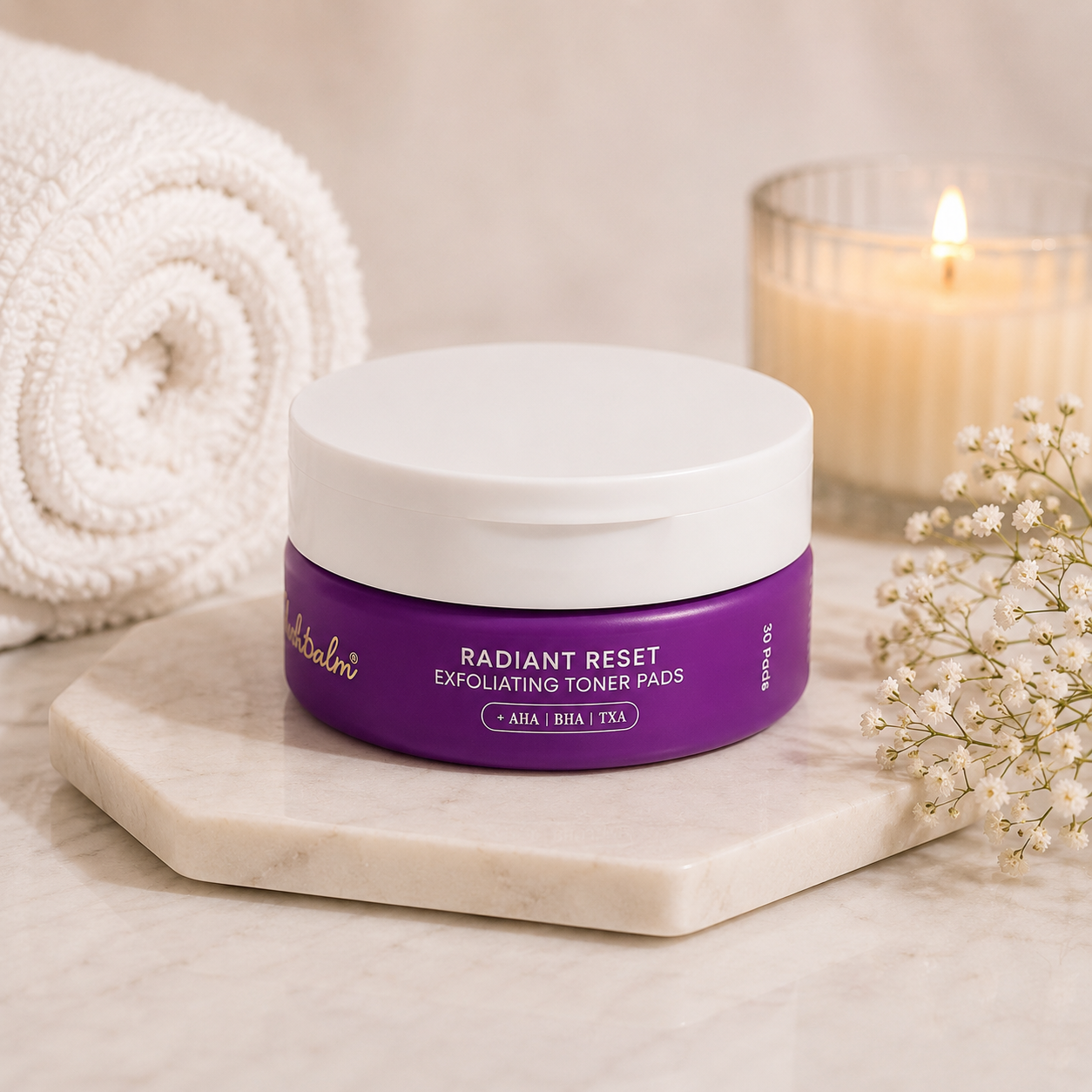 Bushbalm® Radiant Reset Exfoliating Toner Pads